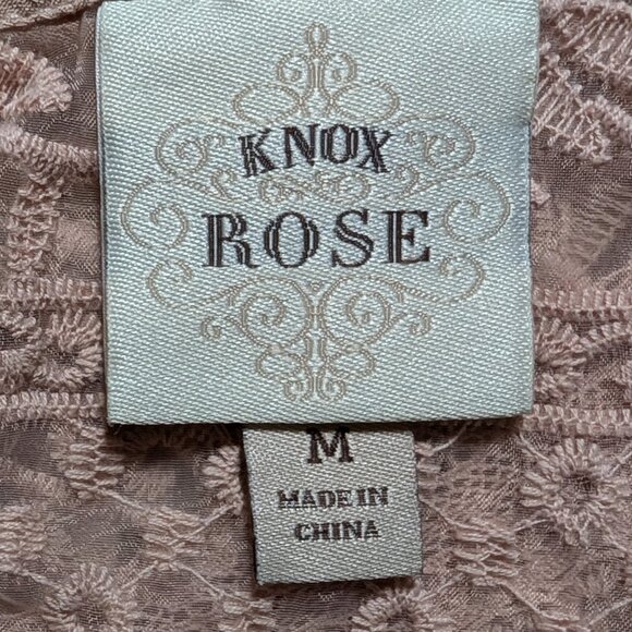 Knox Rose Lace Embellished Tank Top in Dusty Pink - Picture 2 of 8